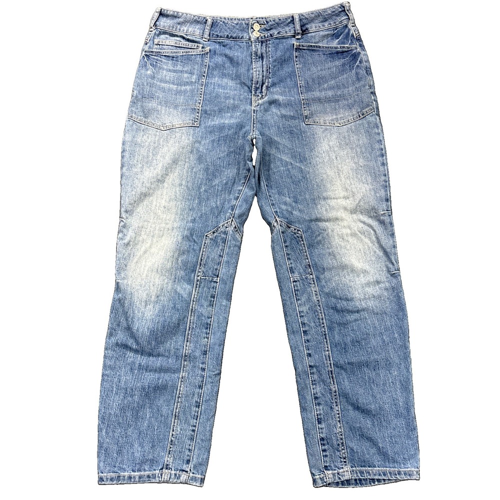Pilcro Anthropology The Wanderer Jeans Womens 29 (36x29) Blue Stretch Denim